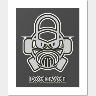 Lock Face Figure Logo Posters and Art